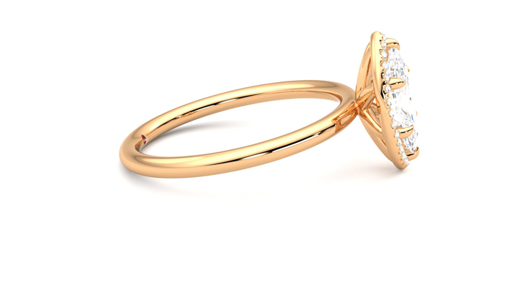 Taylor & Hart Dove Marquise Engagement Ring 360 degree image 9