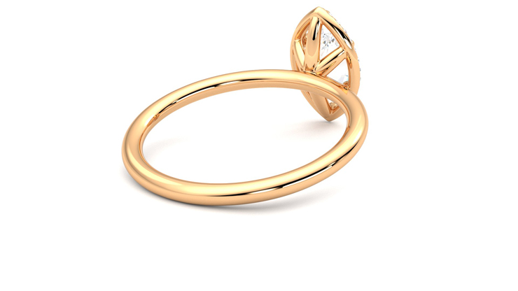 Taylor & Hart Dove Marquise Engagement Ring 360 degree image 13