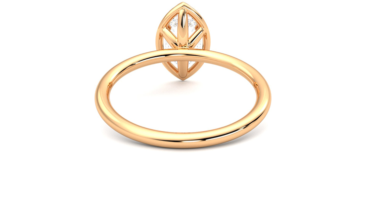 Taylor & Hart Dove Marquise Engagement Ring 360 degree image 15