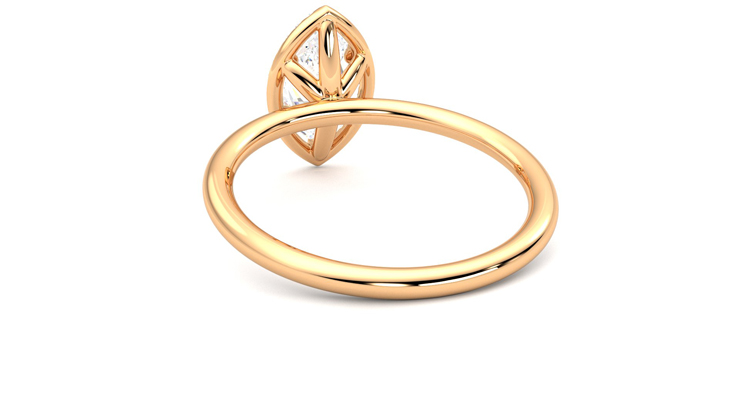 Taylor & Hart Dove Marquise Engagement Ring 360 degree image 16