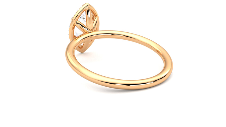 Taylor & Hart Dove Marquise Engagement Ring 360 degree image 17