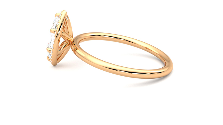Taylor & Hart Dove Marquise Engagement Ring 360 degree image 20