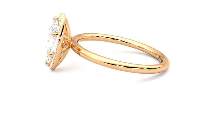 Taylor & Hart Dove Marquise Engagement Ring 360 degree image 21