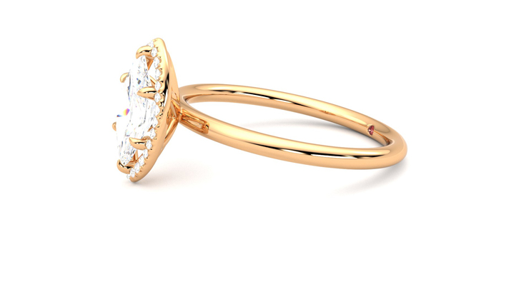 Taylor & Hart Dove Marquise Engagement Ring 360 degree image 22