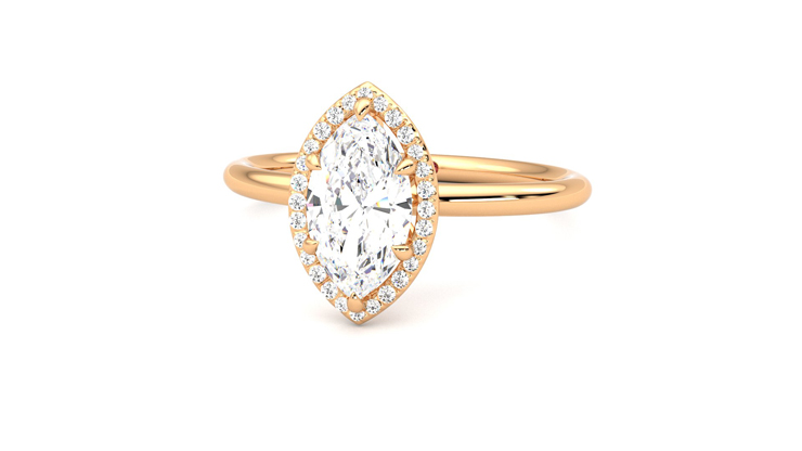 Taylor & Hart Dove Marquise Engagement Ring 360 degree image 27