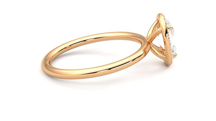 Taylor & Hart Dove Oval Engagement Ring 360 degree image 10