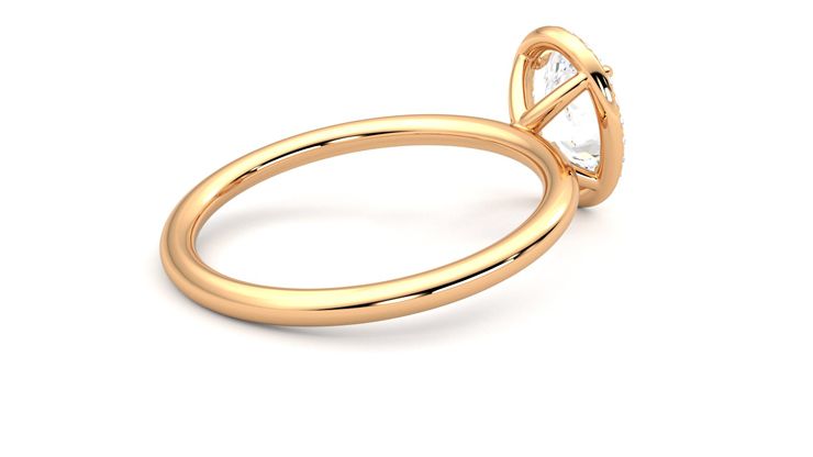 Taylor & Hart Dove Oval Engagement Ring 360 degree image 12