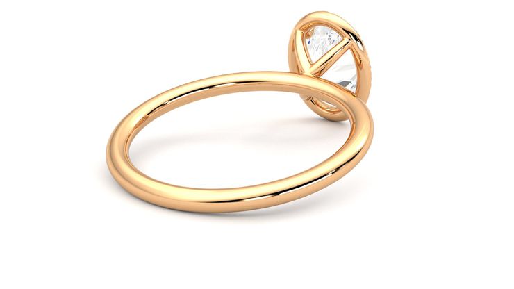 Taylor & Hart Dove Oval Engagement Ring 360 degree image 13