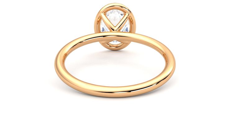 Taylor & Hart Dove Oval Engagement Ring 360 degree image 15