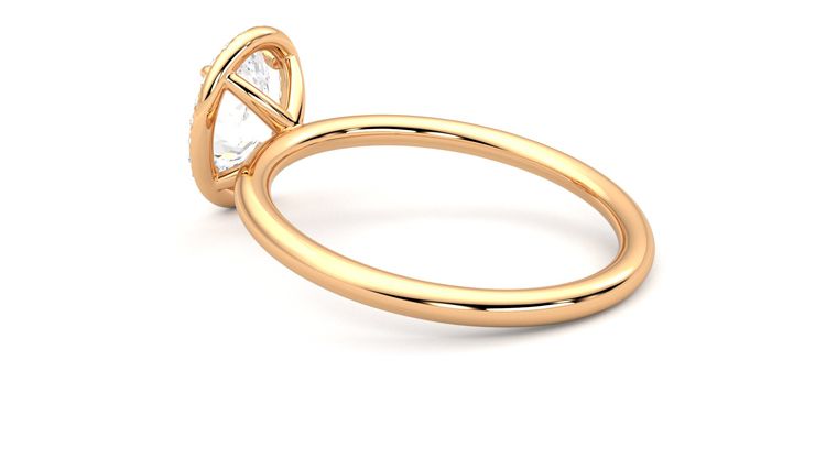Taylor & Hart Dove Oval Engagement Ring 360 degree image 18