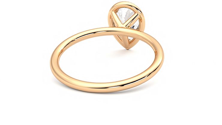 Taylor & Hart Dove Pear Engagement Ring 360 degree image 14