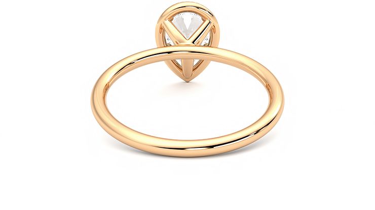 Taylor & Hart Dove Pear Engagement Ring 360 degree image 15