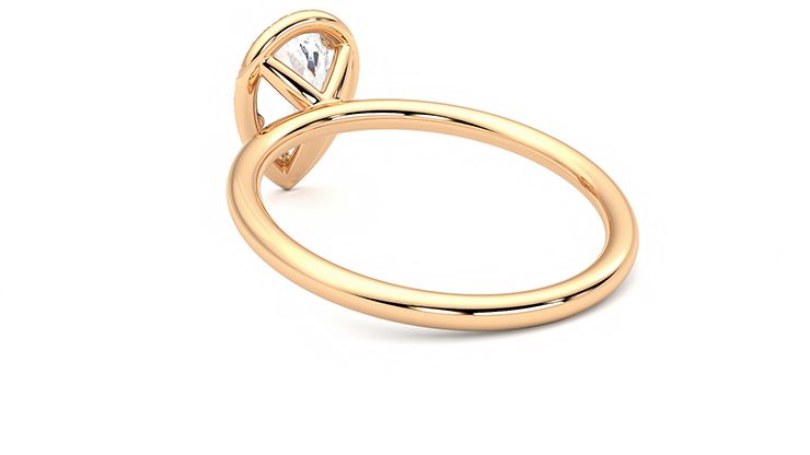 Taylor & Hart Dove Pear Engagement Ring 360 degree image 17