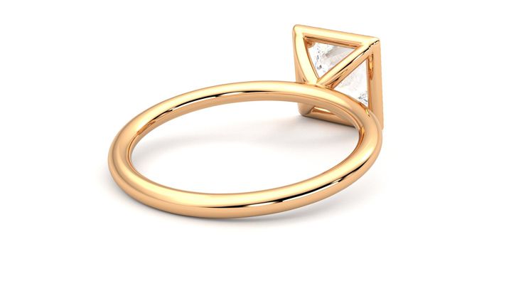 Taylor & Hart Dove Princess Engagement Ring 360 degree image 13