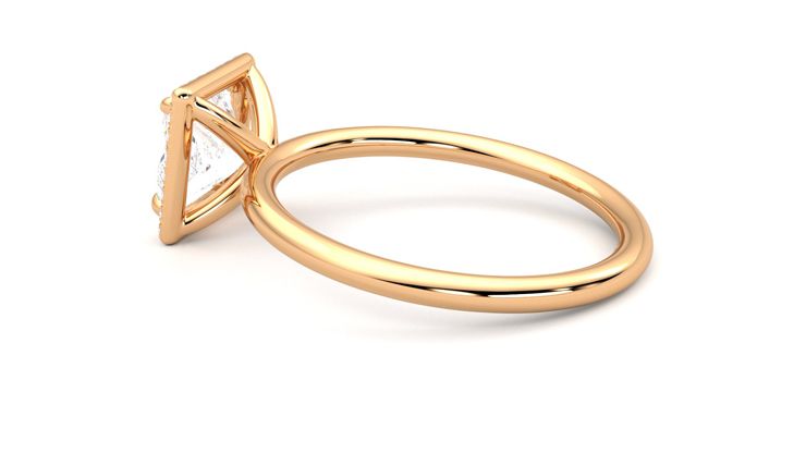Taylor & Hart Dove Princess Engagement Ring 360 degree image 19