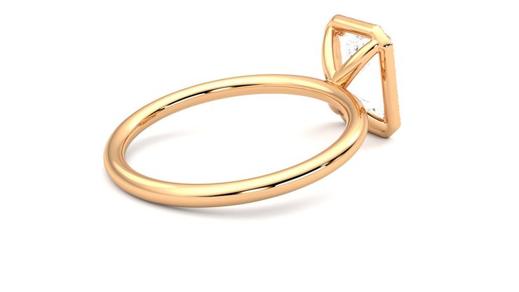Taylor & Hart Dove Radiant Engagement Ring 360 degree image 12