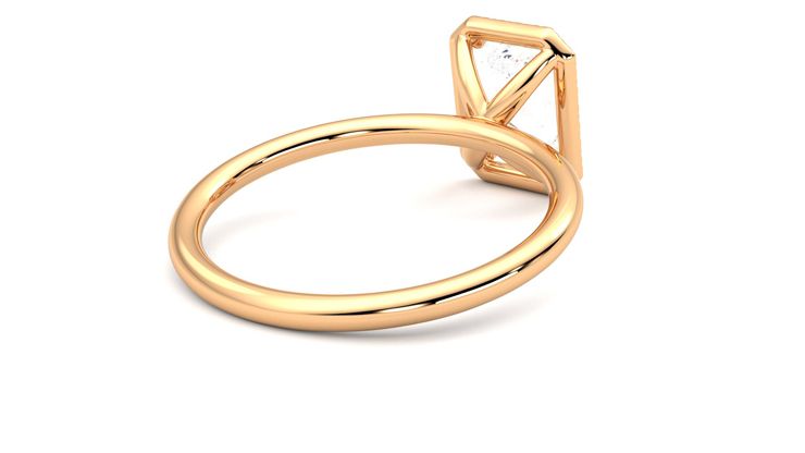 Taylor & Hart Dove Radiant Engagement Ring 360 degree image 13