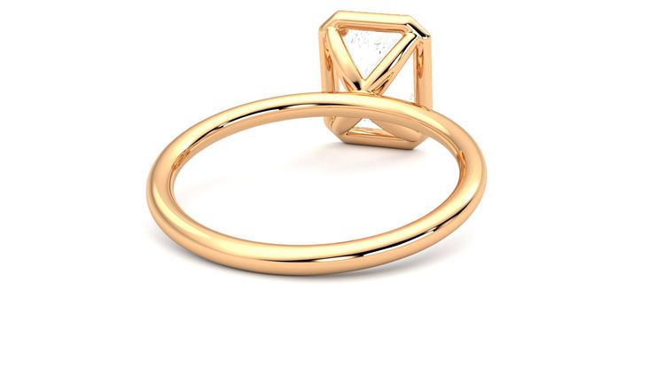 Taylor & Hart Dove Radiant Engagement Ring 360 degree image 14