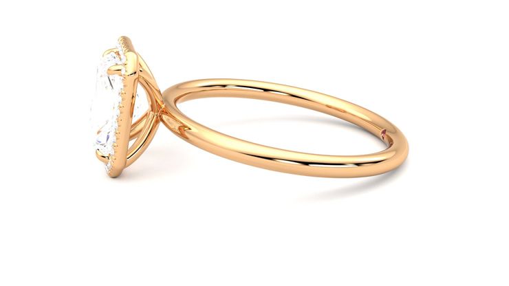 Taylor & Hart Dove Radiant Engagement Ring 360 degree image 21