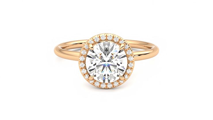 Taylor & Hart Dove Round Engagement Ring 360 degree image 0