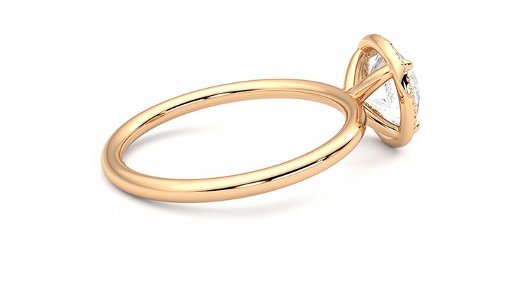 Taylor & Hart Dove Round Engagement Ring 360 degree image 11