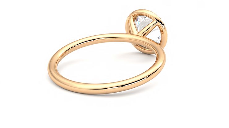 Taylor & Hart Dove Round Engagement Ring 360 degree image 13