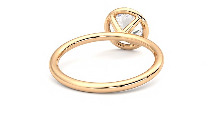 Taylor & Hart Dove Round Engagement Ring 360 degree image 14