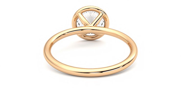 Taylor & Hart Dove Round Engagement Ring 360 degree image 15