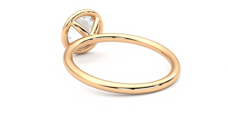 Taylor & Hart Dove Round Engagement Ring 360 degree image 17