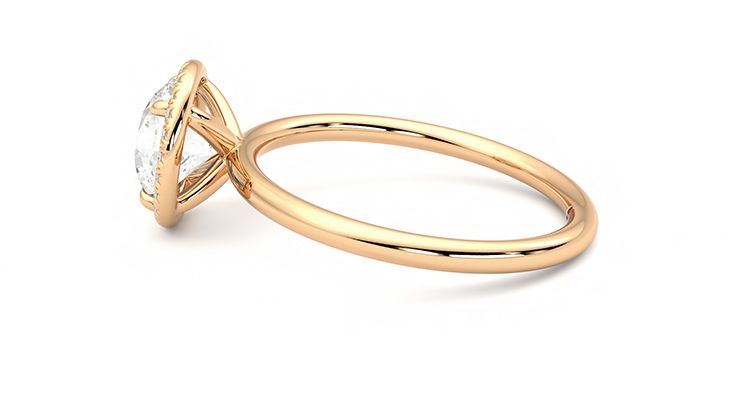 Taylor & Hart Dove Round Engagement Ring 360 degree image 20