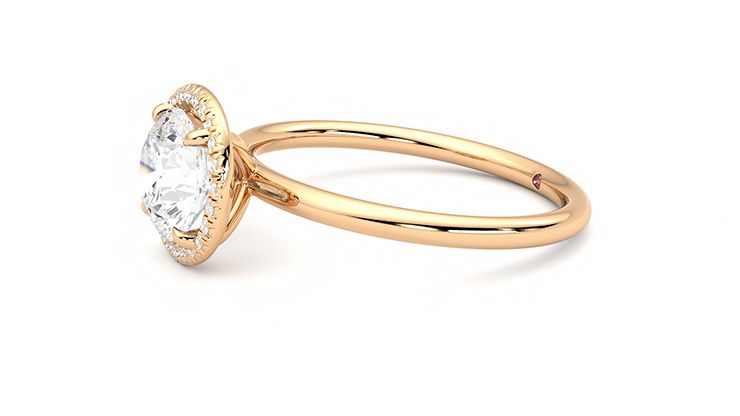 Taylor & Hart Dove Round Engagement Ring 360 degree image 22