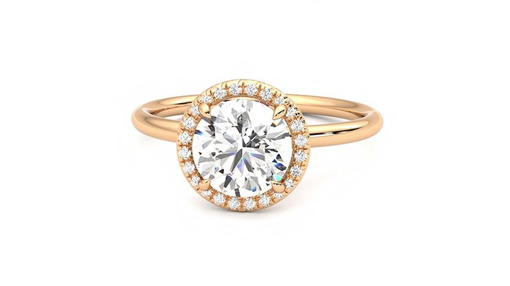 Taylor & Hart Dove Round Engagement Ring 360 degree image 28