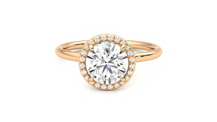Taylor & Hart Dove Round Engagement Ring 360 degree image 29