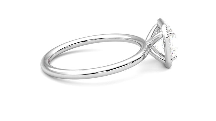 Taylor & Hart Dove Asscher Engagement Ring 360 degree image 10