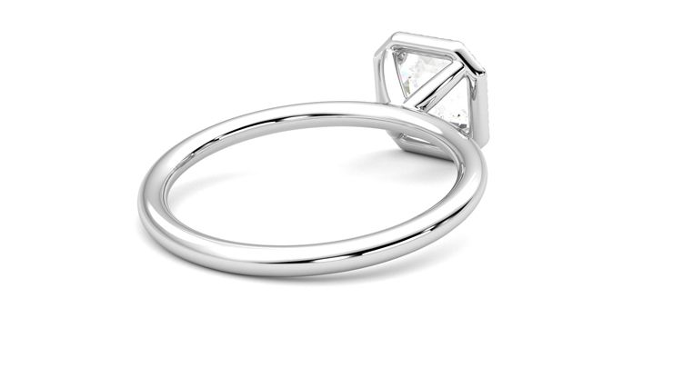 Taylor & Hart Dove Asscher Engagement Ring 360 degree image 13
