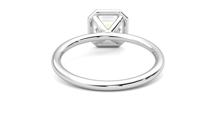 Taylor & Hart Dove Asscher Engagement Ring 360 degree image 15