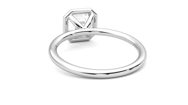 Taylor & Hart Dove Asscher Engagement Ring 360 degree image 16