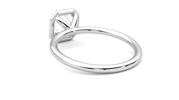 Taylor & Hart Dove Asscher Engagement Ring 360 degree image 17
