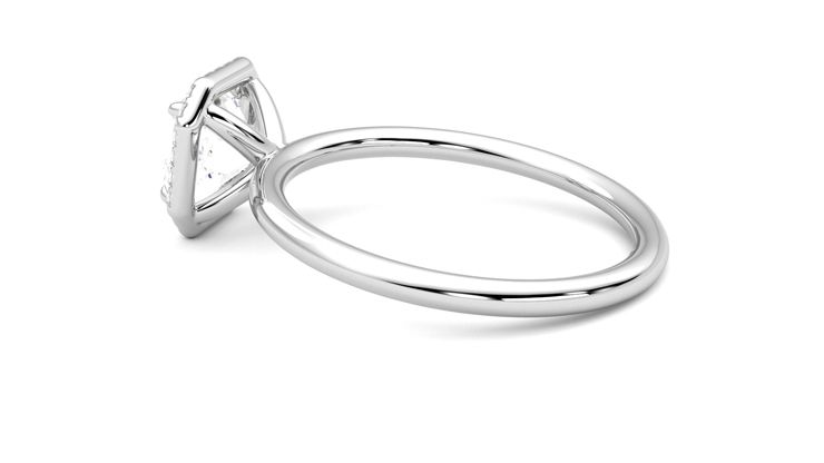 Taylor & Hart Dove Asscher Engagement Ring 360 degree image 19