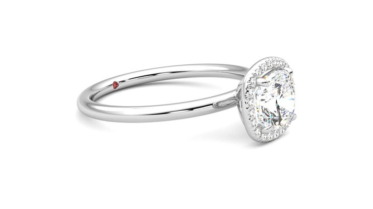 Taylor & Hart Dove Cushion Engagement Ring 360 degree image 7