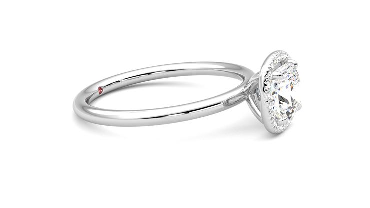 Taylor & Hart Dove Cushion Engagement Ring 360 degree image 8