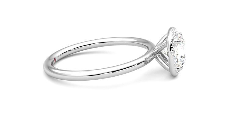 Taylor & Hart Dove Cushion Engagement Ring 360 degree image 9