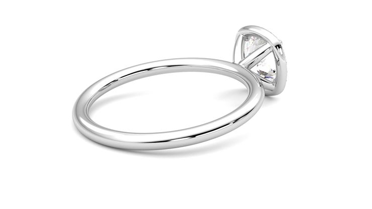 Taylor & Hart Dove Cushion Engagement Ring 360 degree image 12