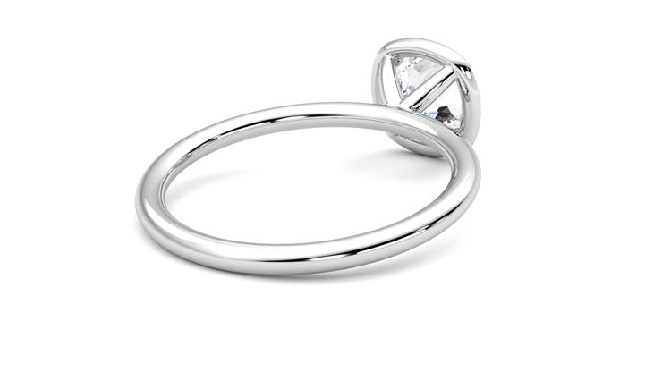 Taylor & Hart Dove Cushion Engagement Ring 360 degree image 13