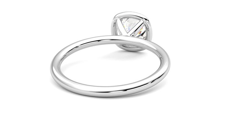 Taylor & Hart Dove Cushion Engagement Ring 360 degree image 14
