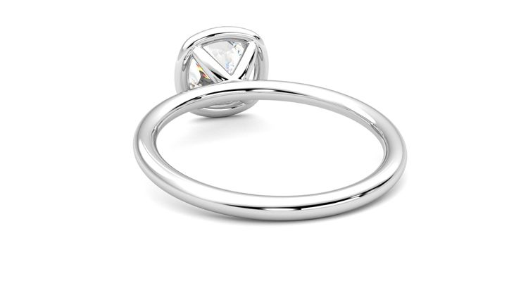 Taylor & Hart Dove Cushion Engagement Ring 360 degree image 16