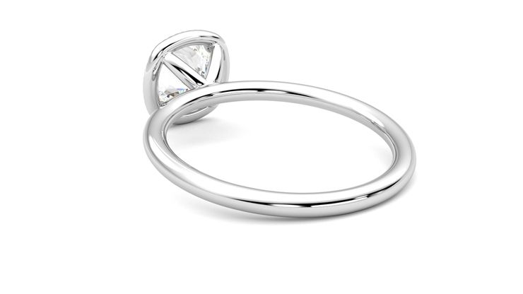 Taylor & Hart Dove Cushion Engagement Ring 360 degree image 17
