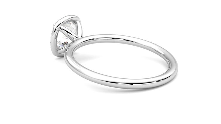 Taylor & Hart Dove Cushion Engagement Ring 360 degree image 18