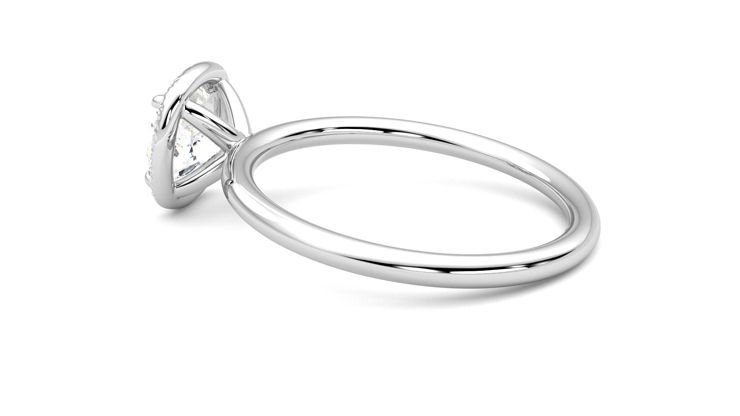 Taylor & Hart Dove Cushion Engagement Ring 360 degree image 19