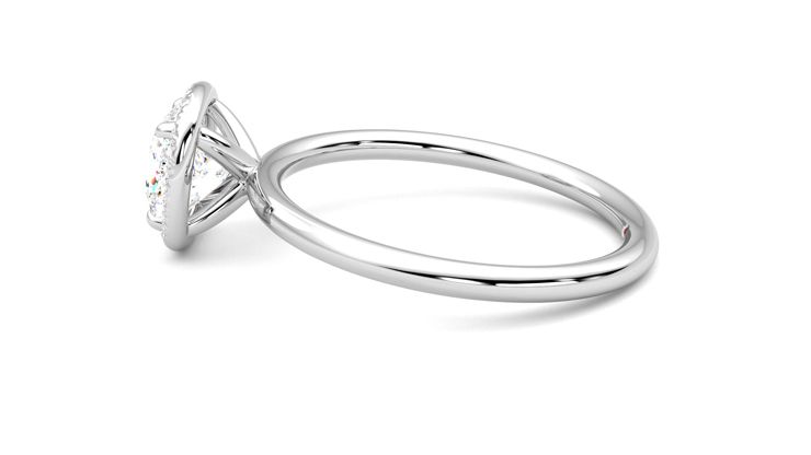Taylor & Hart Dove Cushion Engagement Ring 360 degree image 20